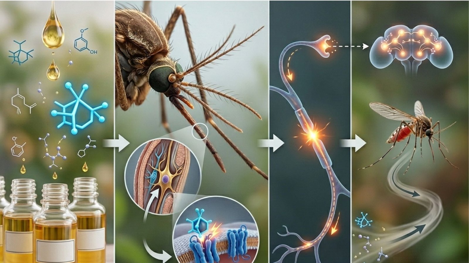 La genética de repelencia de los mosquitos
